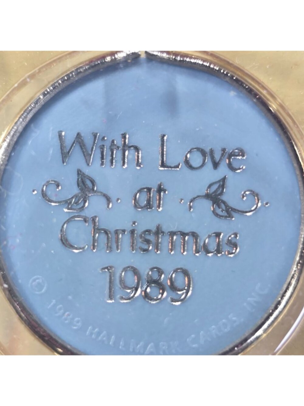 Hallmark Keepsake Miniature Ornament Mother Swan Cameo 1989 Christmas Gift - Picture 2 of 5